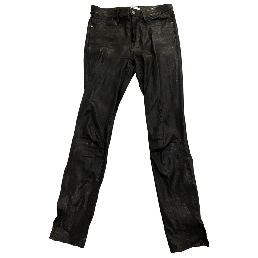 FRAME LEATHER SKINNY